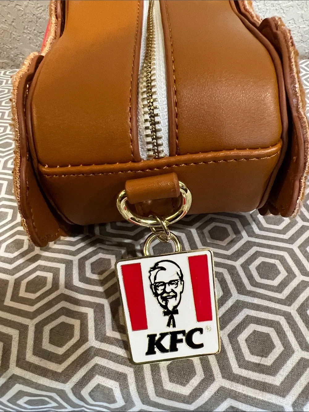 Loungefly KFC Fried Chicken Brown Crossbody Bag